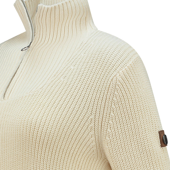 Brecon - Sweater cashmere/cotton blend - Lady - Off White DCB