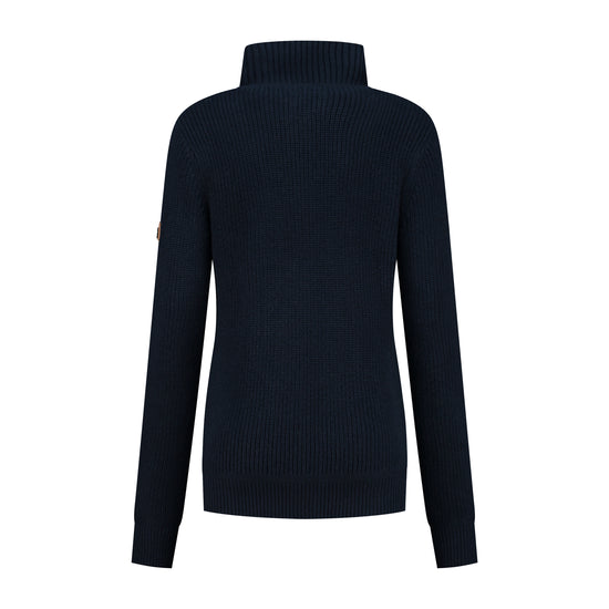 Snowdon - Cardigan cashmere/cotton blend - Lady - Navy B