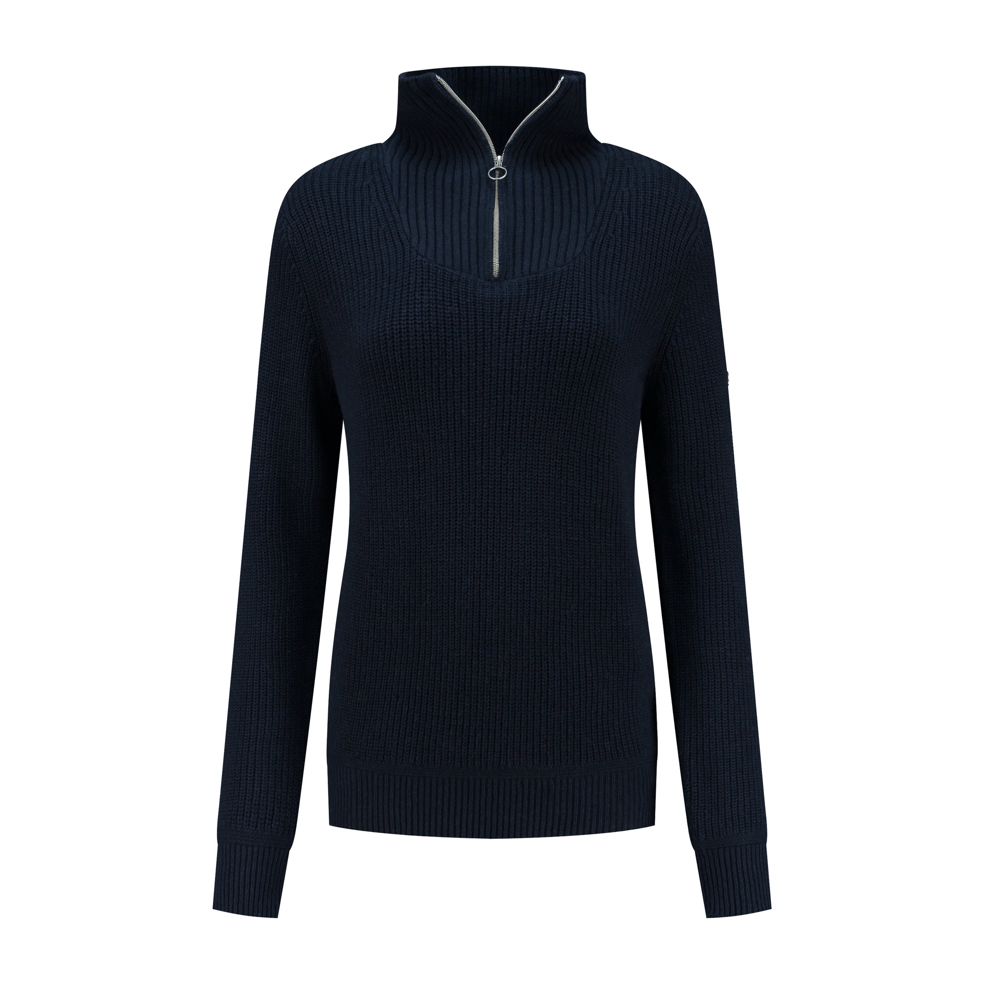 Brecon - Sweater cashmere/cotton blend - Lady - Navy F