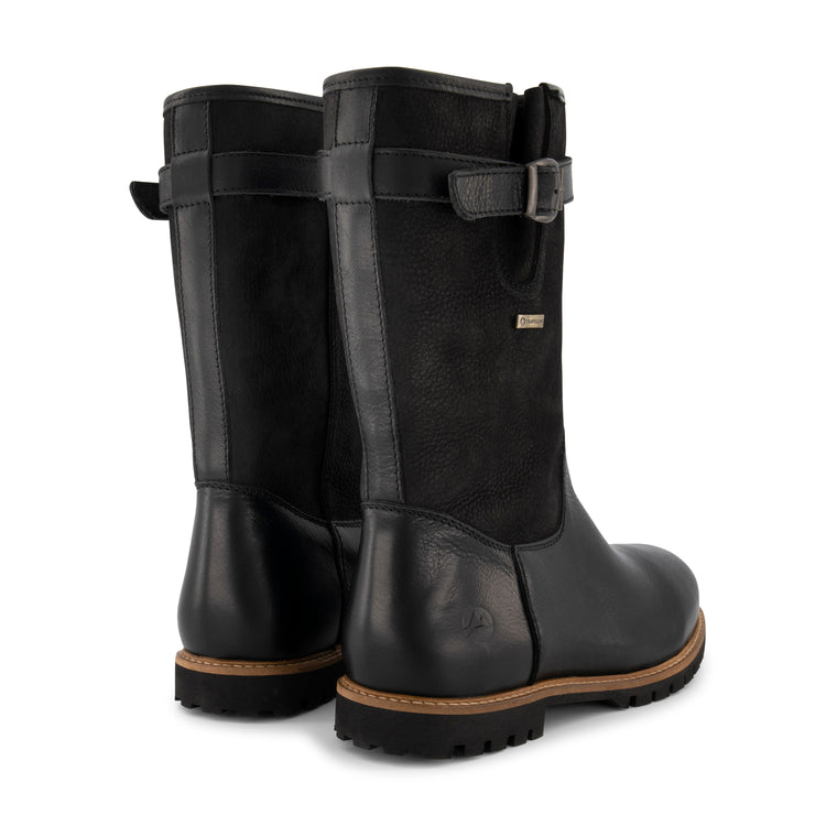 Finland - Mid-calf wool-lined outdoor boots - Lady - Black BD