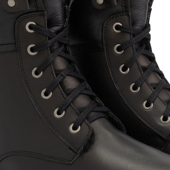 Holm - Wool-lined lace-up boots - Men - Black DFW