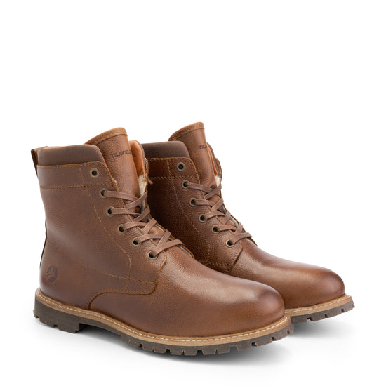 Steinkjer - Wool-lined lace-up boots - Men - Cognac FRD