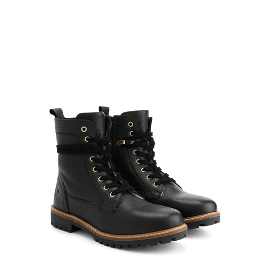 Kongsberg - Wool-lined lace-up boots - Men - Black FRD