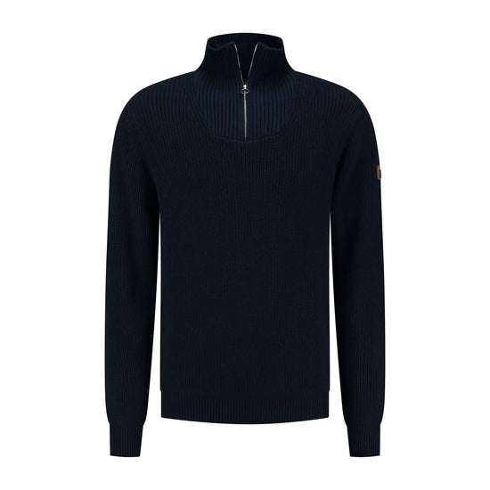 Brecon - Sweater cashmere/cotton blend - Men - Navy F