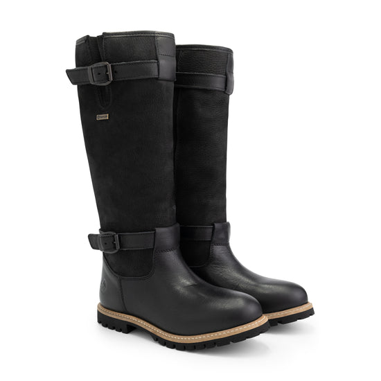 Greenland - Wool-lined high outdoor boots - Lady - Black FRD