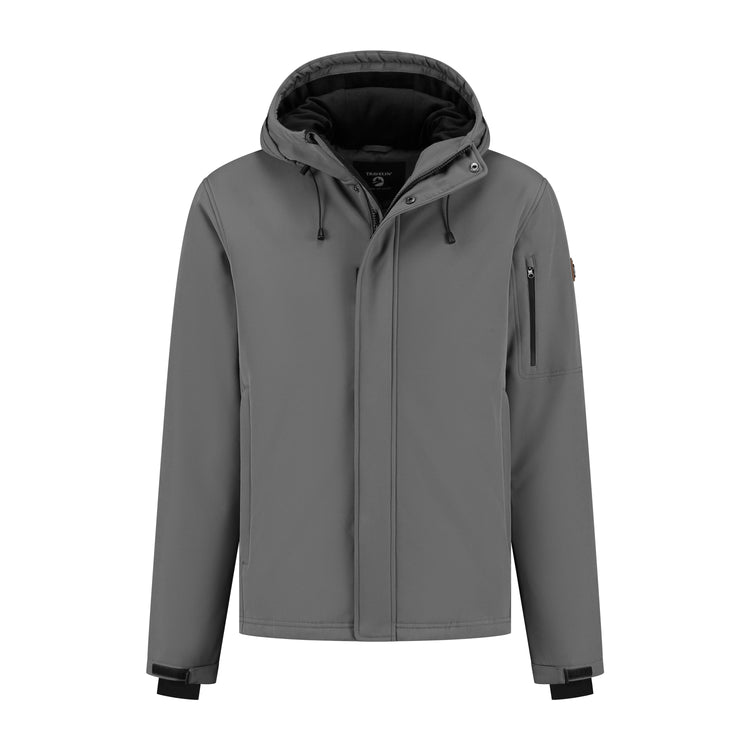 Esben - Waterproof softshell jacket - Men - Dark grey F