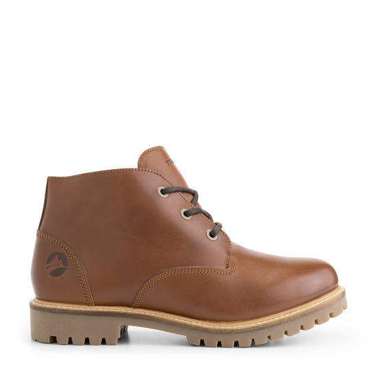 Trehuse - Wool-lined lace-up shoes - Men - Cognac R