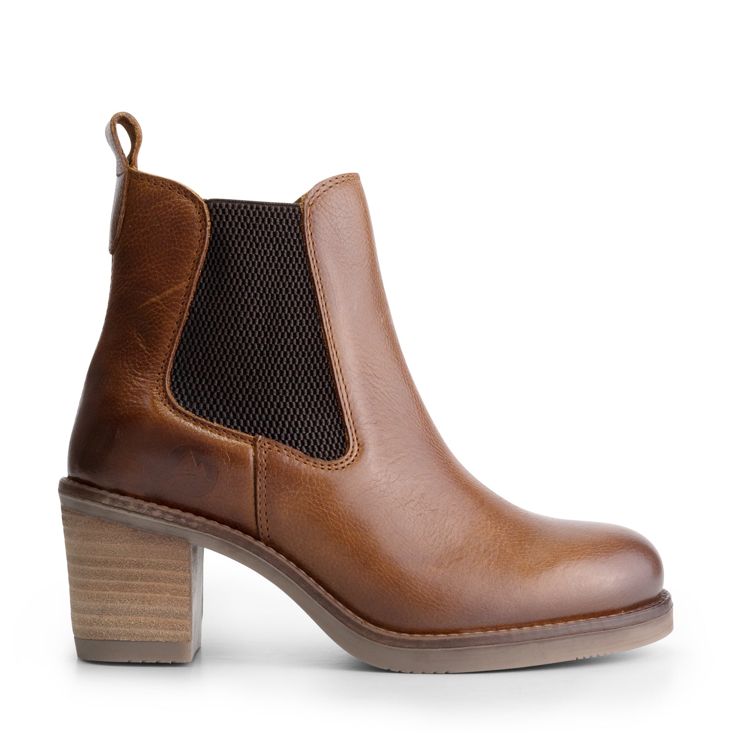 Sevres - Leather chelsea boots - Lady - Cognac R