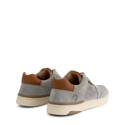 Burnham - Leather trainer - Men - Grey BD