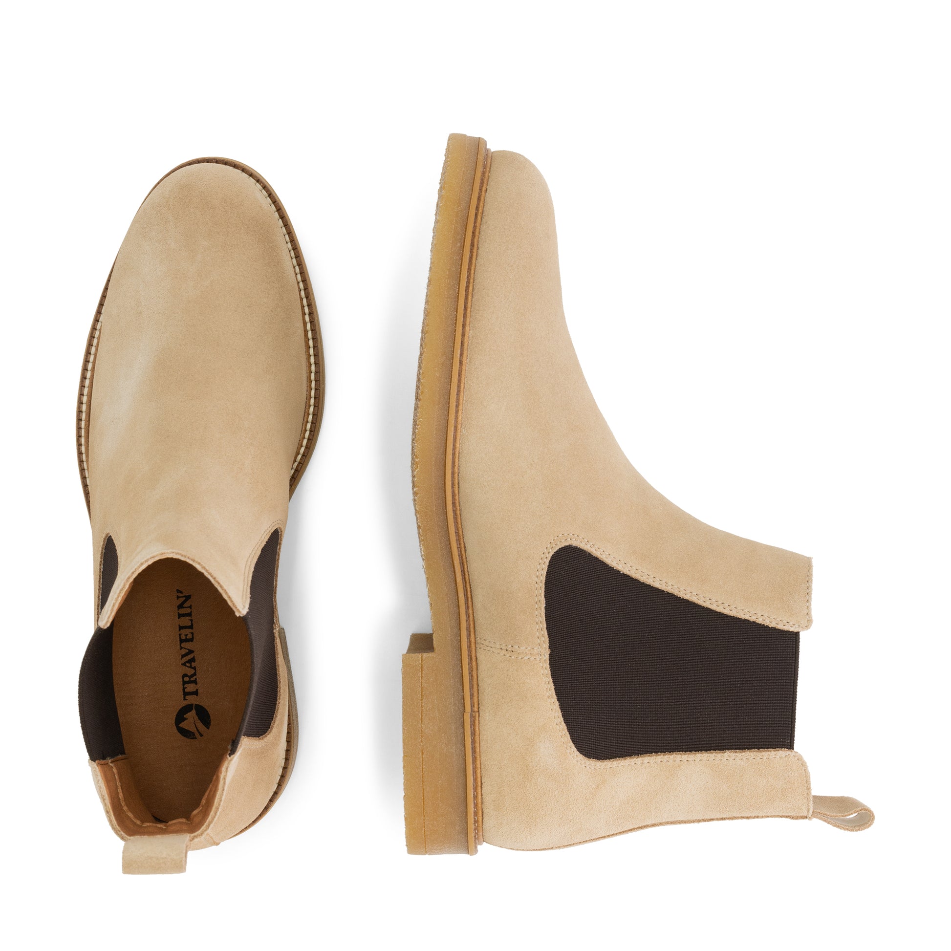 Ealing - Suede chelsea boots - Men - Sand UPD