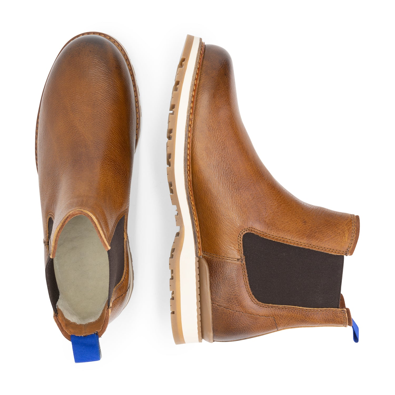 Ravik - Wool-lined chelsea boots - Men - Cognac UPD