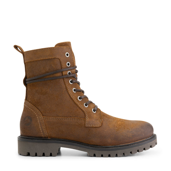 Kvistrup - Leather lace-up boots - Men - Cognac R