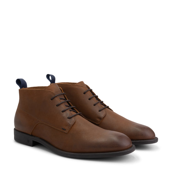 Watford - Suede lace-up shoes - Men - Cognac FRD