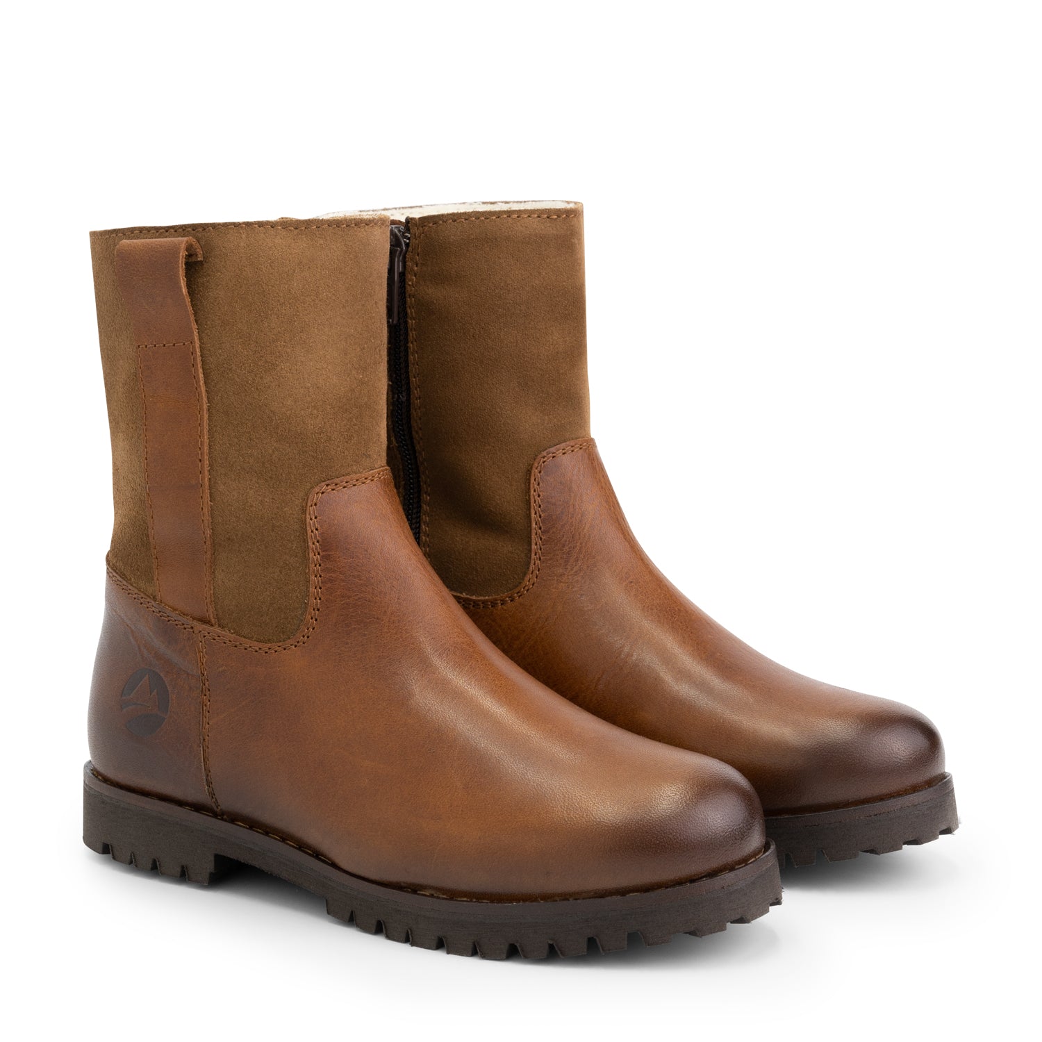 Hov - Wool-lined boots - Kids - Cognac FRD