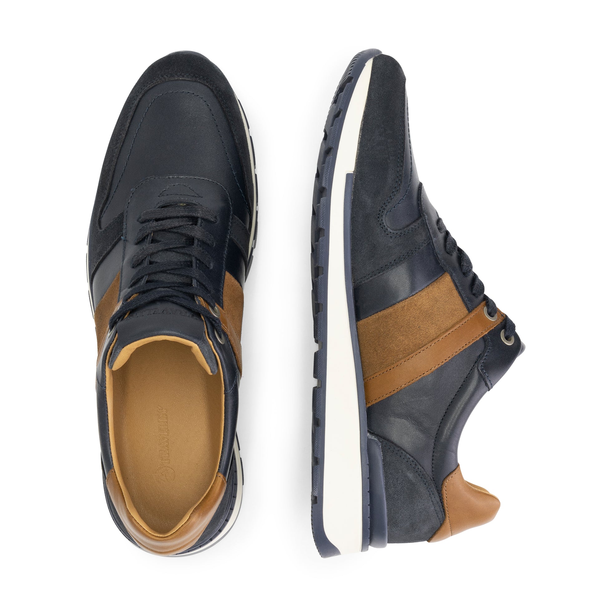 Brixworth - Leather sneakers - Men - Blue UPD