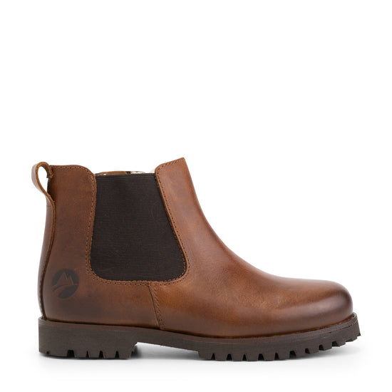 Sel - Wool-lined chelsea boots - Kids - Cognac R