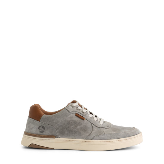 Burnham - Leather trainer - Men - Grey R