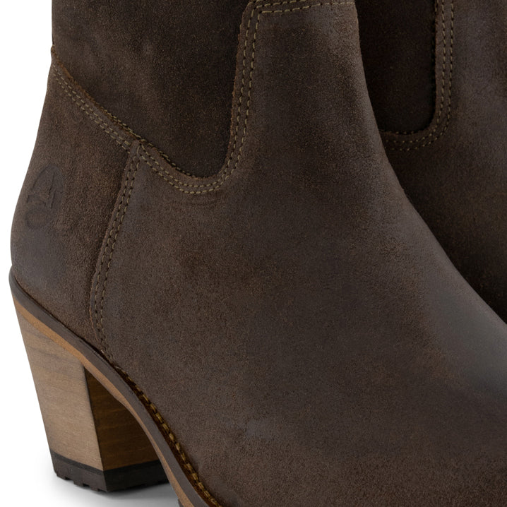 Bordeaux - Suede ankle boots - Lady - Green DFW