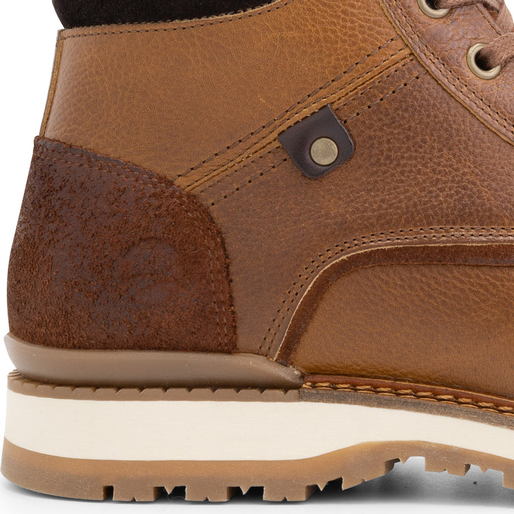 Sund - Wool-lined lace-up boots - Men - Cognac DFH