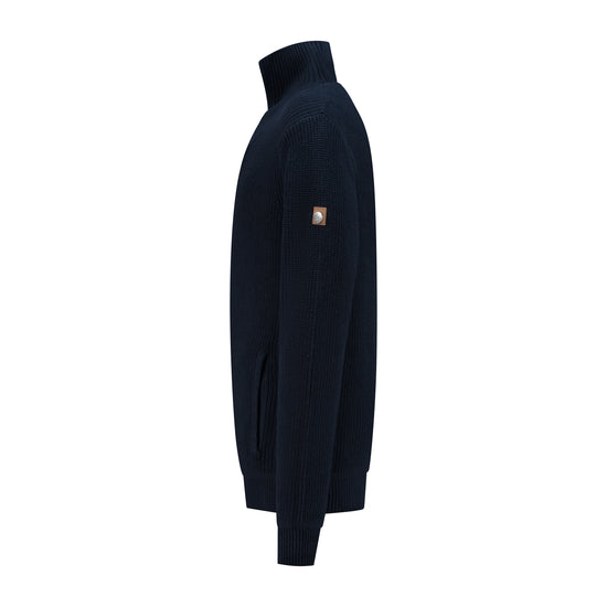 Snowdon - Cardigan cashmere/cotton blend - Men - Navy L