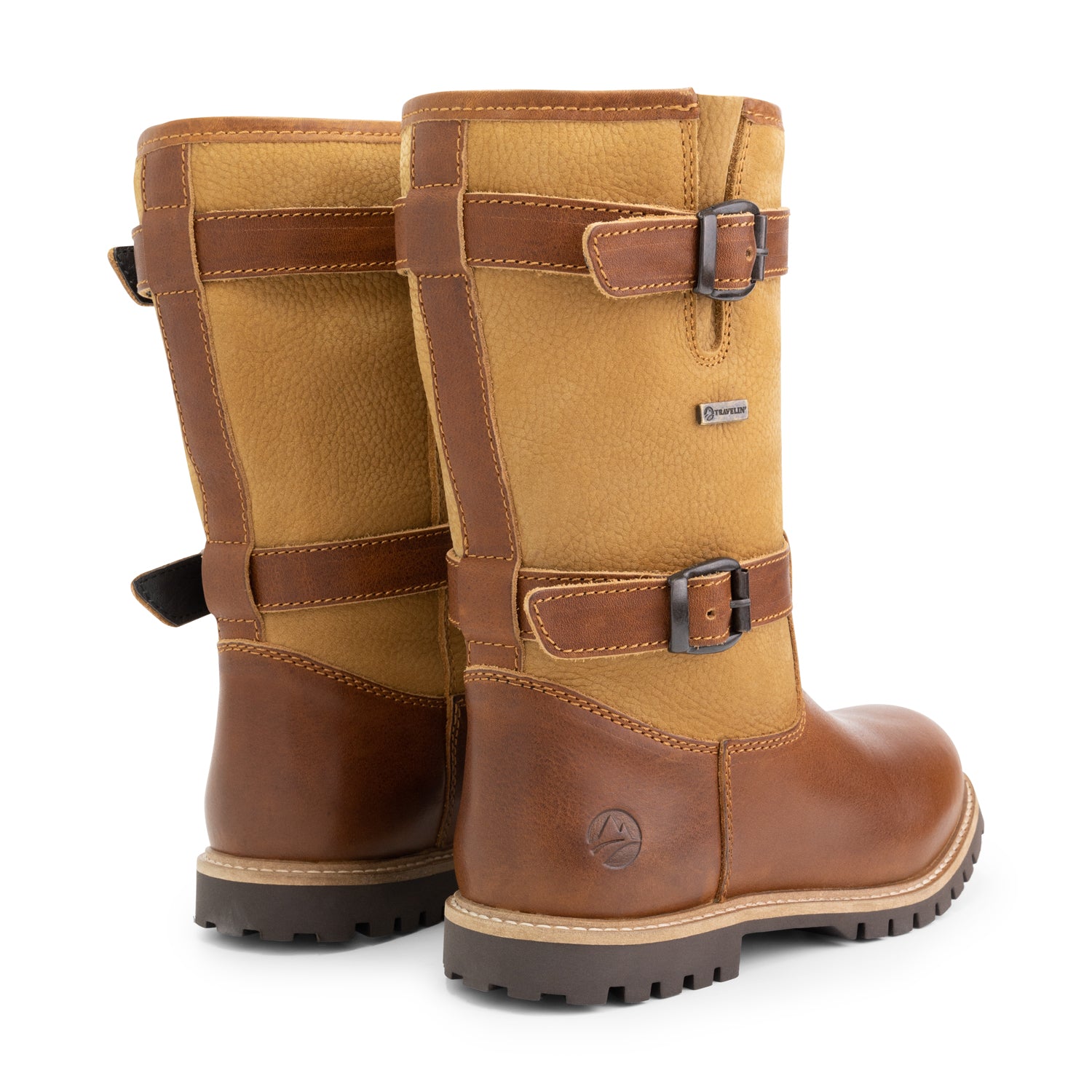 Sweden - Mid-calf wool-lined outdoor boots - Lady - Cognac BD