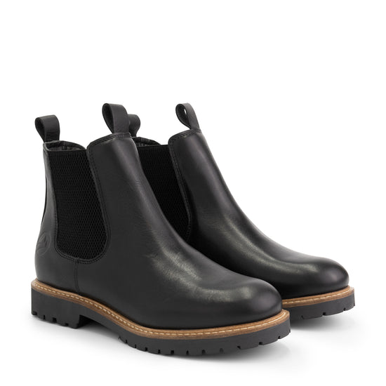 Rosseland - Wool-lined chelsea boots - Lady - Black FRD