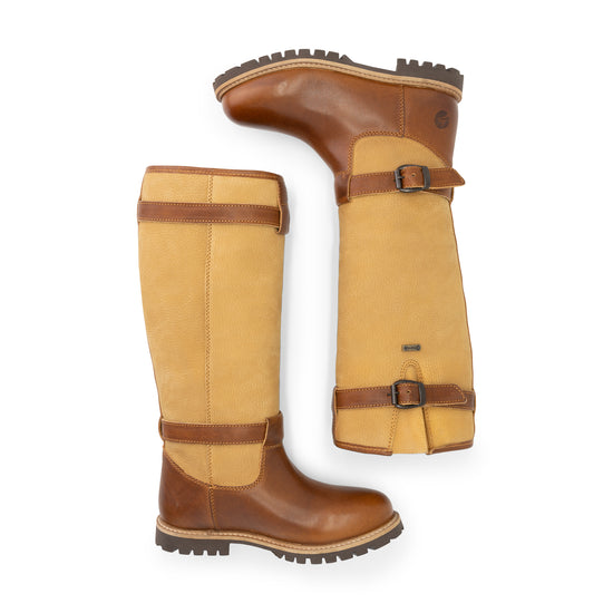 Greenland - Wool-lined high outdoor boots - Lady - Cognac UPD