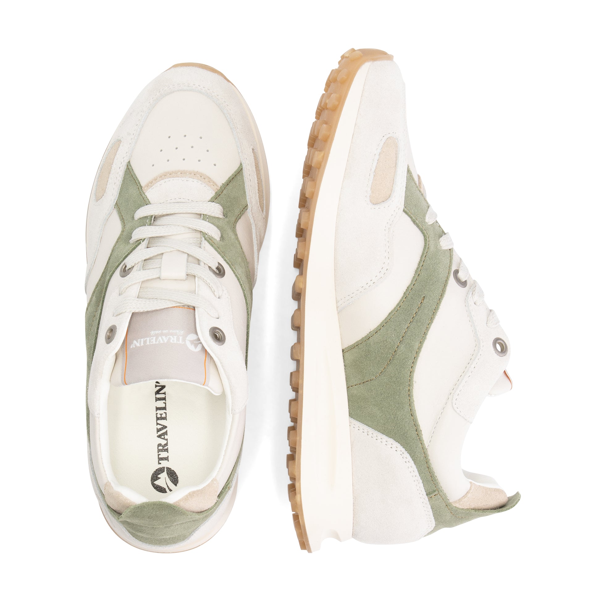 Arzon - Leather sneakers - Lady - Green UPD