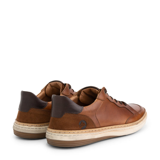 Rugby - Leather sneakers - Men - Cognac BD