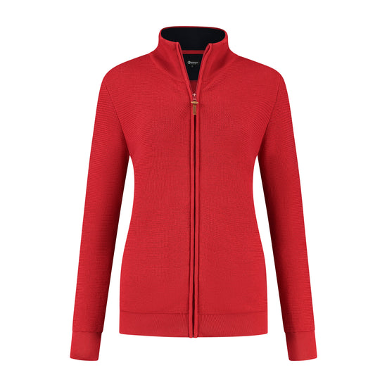 Lund - Cardigan - Lady - Red F