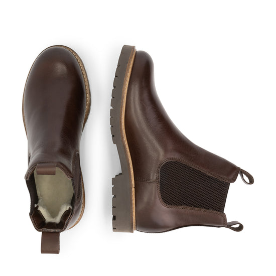 Rosseland - Wool-lined chelsea boots - Lady - Dark Brown UPD