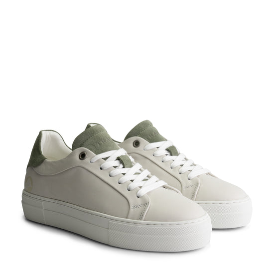 Santec - Leather sneakers - Lady - Green FRD