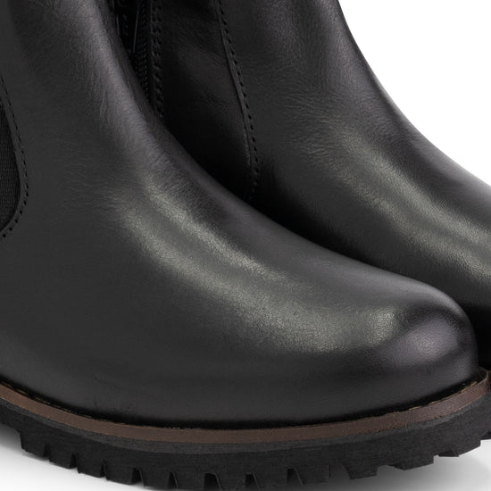 Sel - Wool-lined chelsea boots - Kids - Black DFW