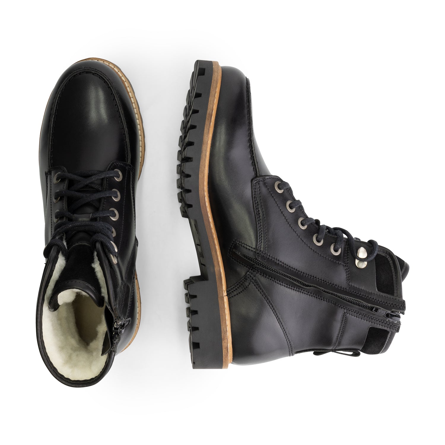 Hevik - High lace-up shoes - Men - Black UPD