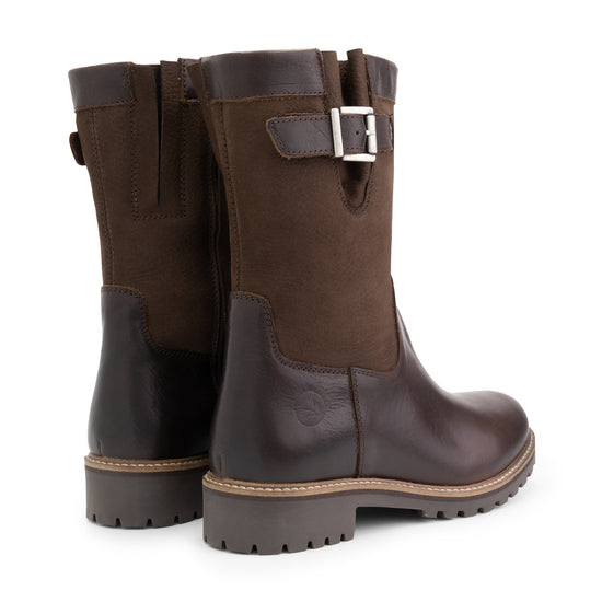 Gyland - Mid-calf wool-lined boots - Lady - Dark Brown BD