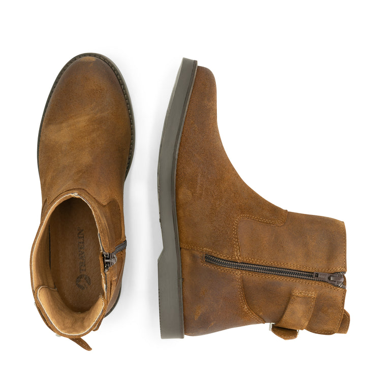 Launay- Leather ankle boots - Lady - Cognac UPD