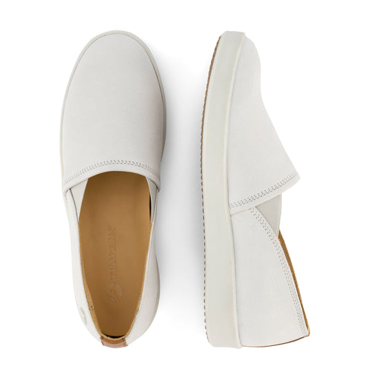 Tours - Leather slip-on shoes - Lady - White UPD