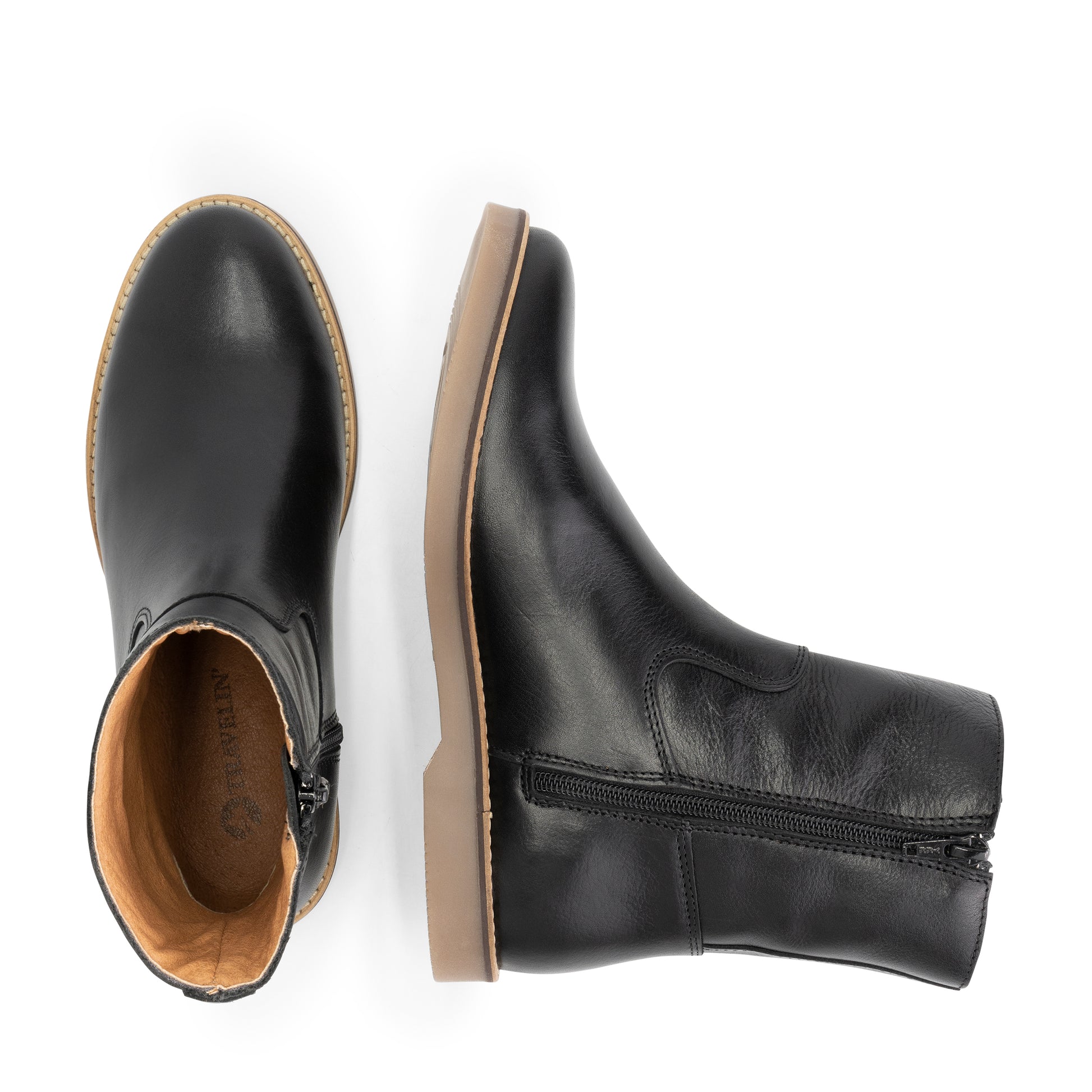 Pontrieux - Leather ankle boots - Lady - Black UPS