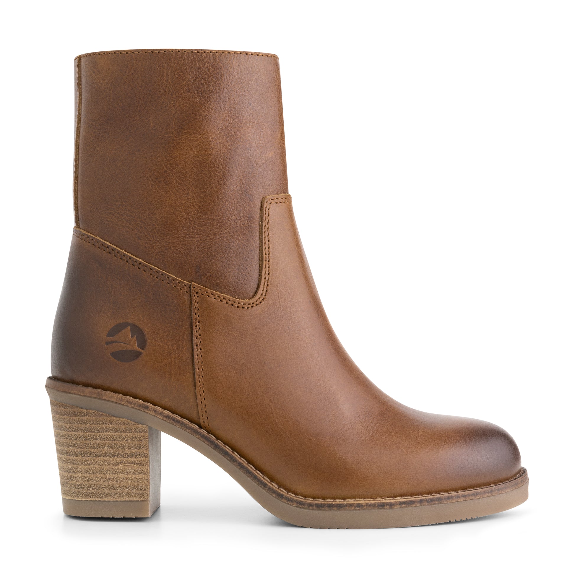 Meneac - Leather ankle boots - Lady - Cognac R