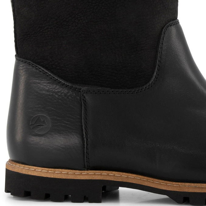 Finland - Mid-calf wool-lined outdoor boots - Lady - Black DFH