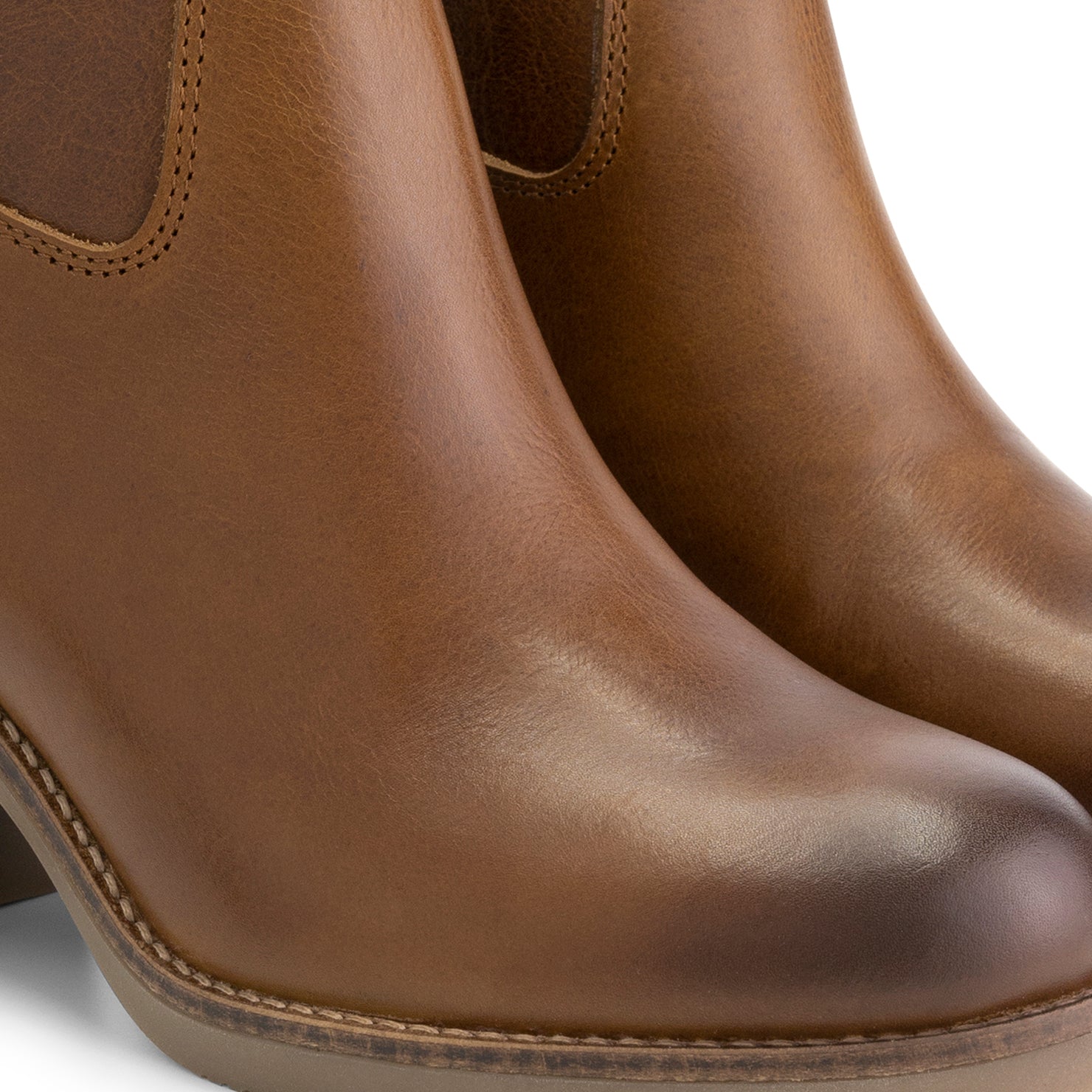 Meneac - Leather ankle boots - Lady - Cognac DFW