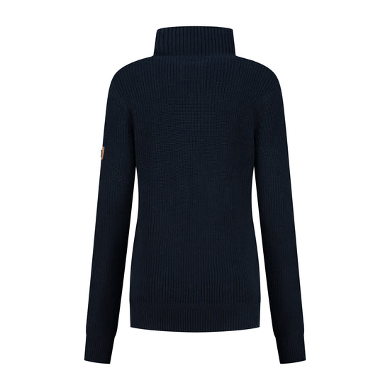 Brecon - Sweater cashmere/cotton blend - Lady - Navy B