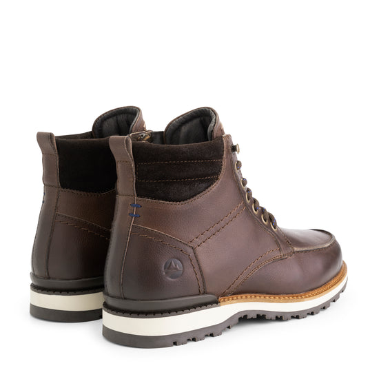 Lindelund - Wool-lined lace-up boots - Men - Brown BD