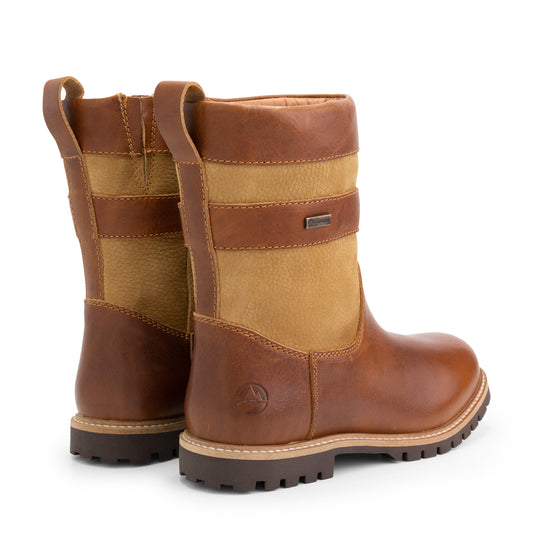 Tallinn - Mid-calf wool-lined outdoor boots - Lady - Cognac BD