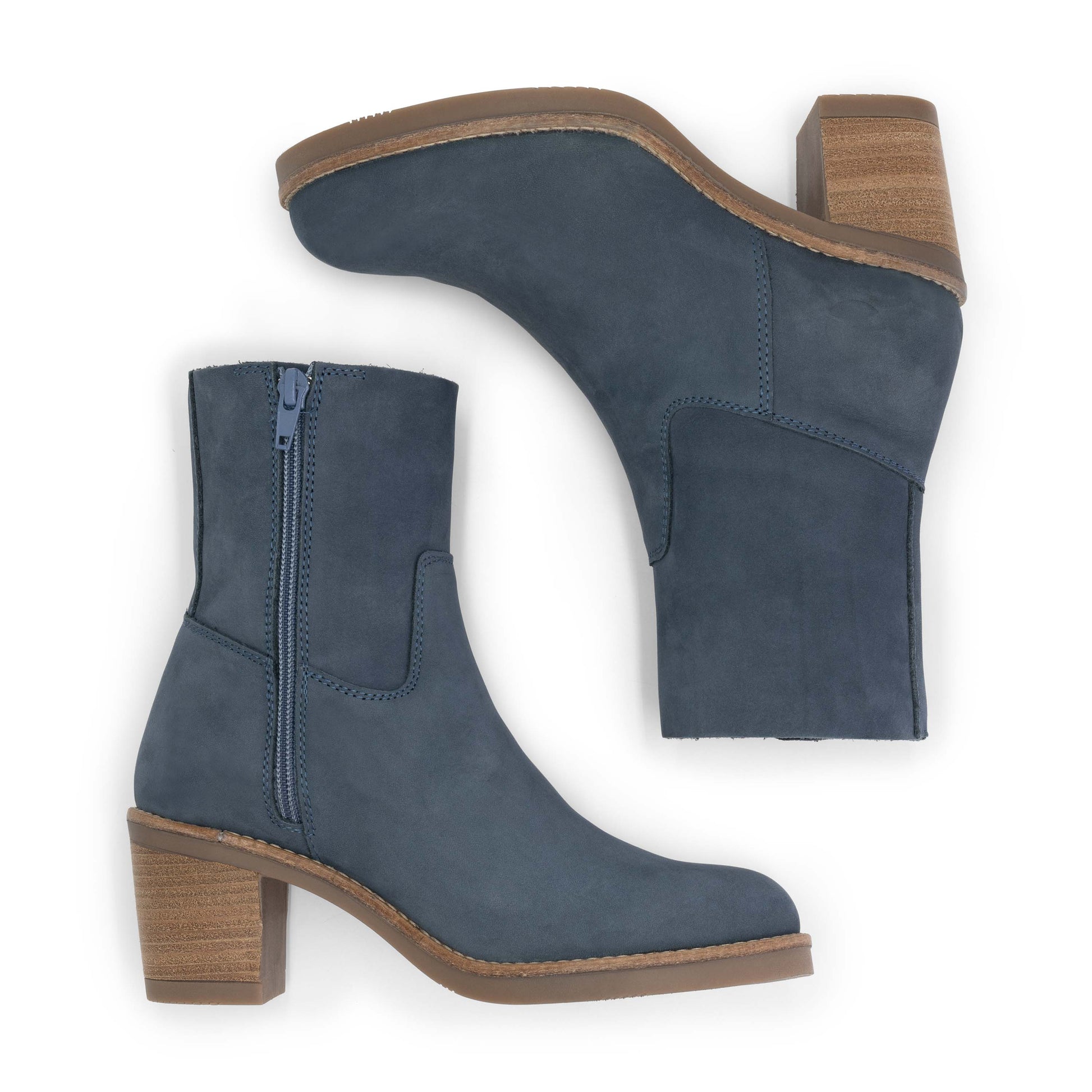 Morlaix - Nubuck  Ankle boots - Women - Blue UPD