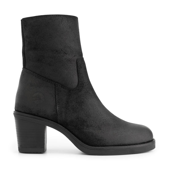 Mortain - Wax suede ankle boots - Lady - Black R