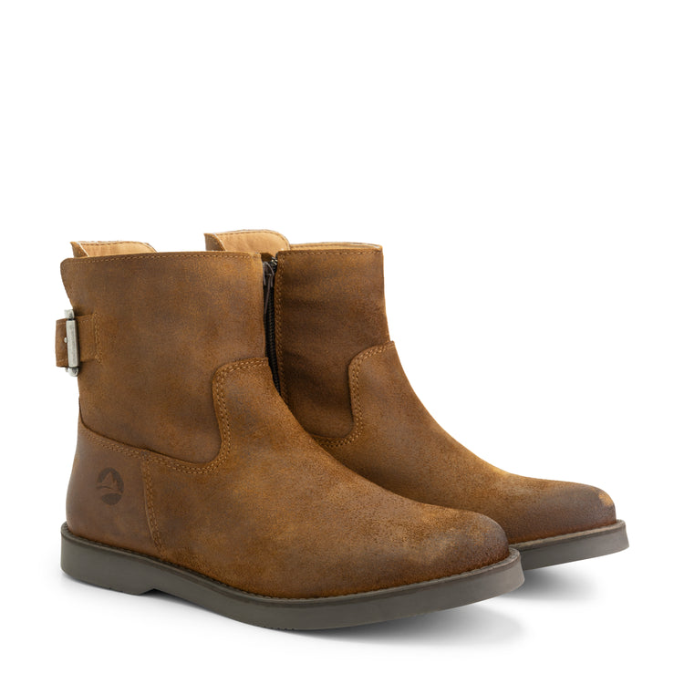 Launay- Leather ankle boots - Lady - Cognac FRD