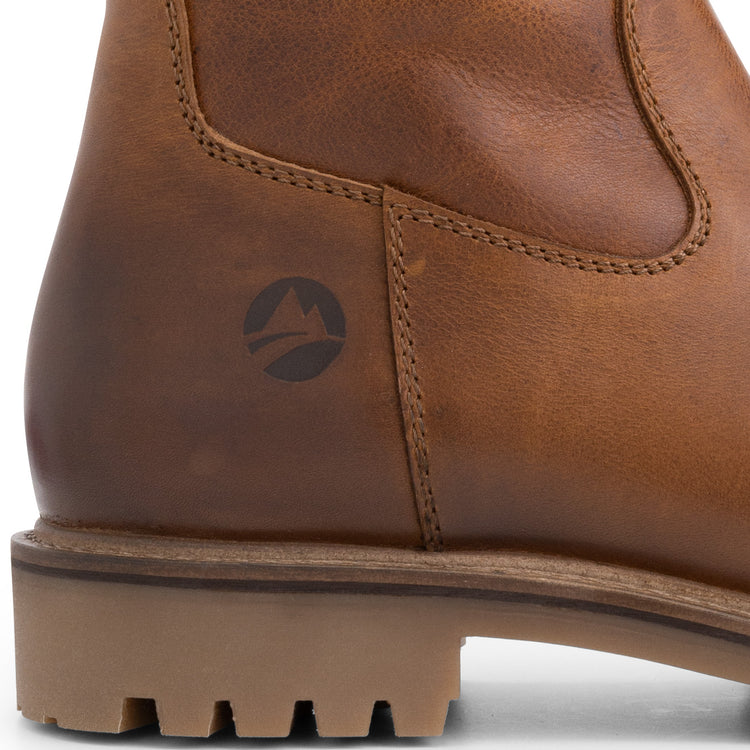 Gjerstad - Mid-calf wool-lined boots - Men - Cognac DFH