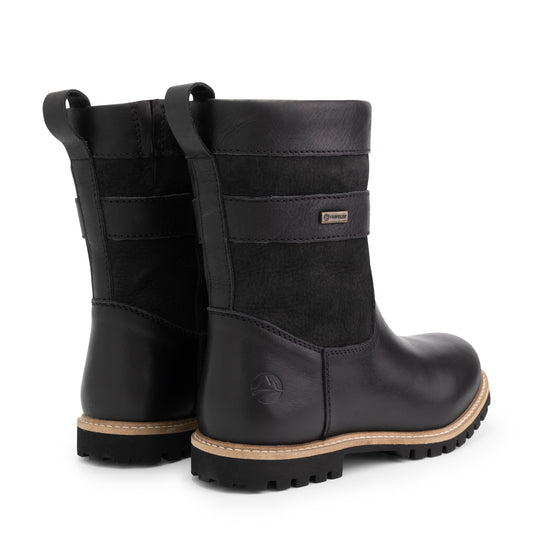 Tallinn - Mid-calf wool-lined outdoor boots - Lady - Black BD