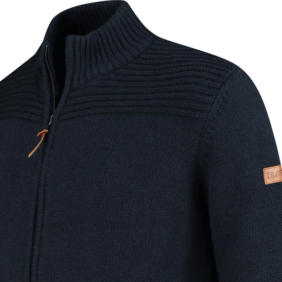 Raahe - Cardigan - Men - Navy DCB